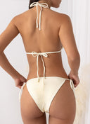 Bikini set με διακριτικά τρουκς - Μπεζ - thefashionproject.gr - Modern ocean