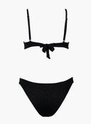 Bikini set με glitter - Μαύρο - thefashionproject.gr - Modern ocean