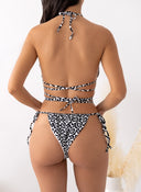 Bikini Set με ιδιαίτερο print - Μαύρο - thefashionproject.gr - Modern ocean