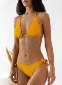 Bikini set με κόμπους - Κίτρινο - thefashionproject.gr - Modern ocean