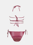 Bikini Set με μεταλλική λεπτομέρεια - Magenta - thefashionproject.gr - Modern ocean