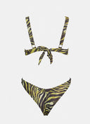 Bikini Set με print και brazilian slip - Lime - thefashionproject.gr - Modern ocean