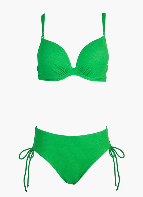 Bikini Set Rhinestone Ring - Vivid Green