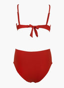 Bikini set ριμπ με corset σλιπ - Κεραμιδί - thefashionproject.gr - Modern ocean