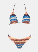 Bikini Set tie dye τριγωνάκι - Μπλε - thefashionproject.gr - Modern ocean