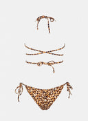 Bikini Set τριγωνάκι με print - Leopard - thefashionproject.gr - Modern ocean