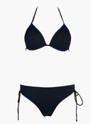 Bikini set τριγωνάκι με σταθερή ενίσχυση - Μαύρο - thefashionproject.gr - Modern ocean