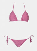 Bikini set τριγωνάκι με στρας - Μωβ ανοιχτό - thefashionproject.gr - Modern ocean