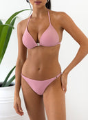 Bikini Set τριγωνάκι - Ροζ - thefashionproject.gr - The Fashion Project