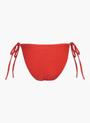 Bikini slip basic με κορδόνια - Κόκκινο - thefashionproject.gr - Modern ocean