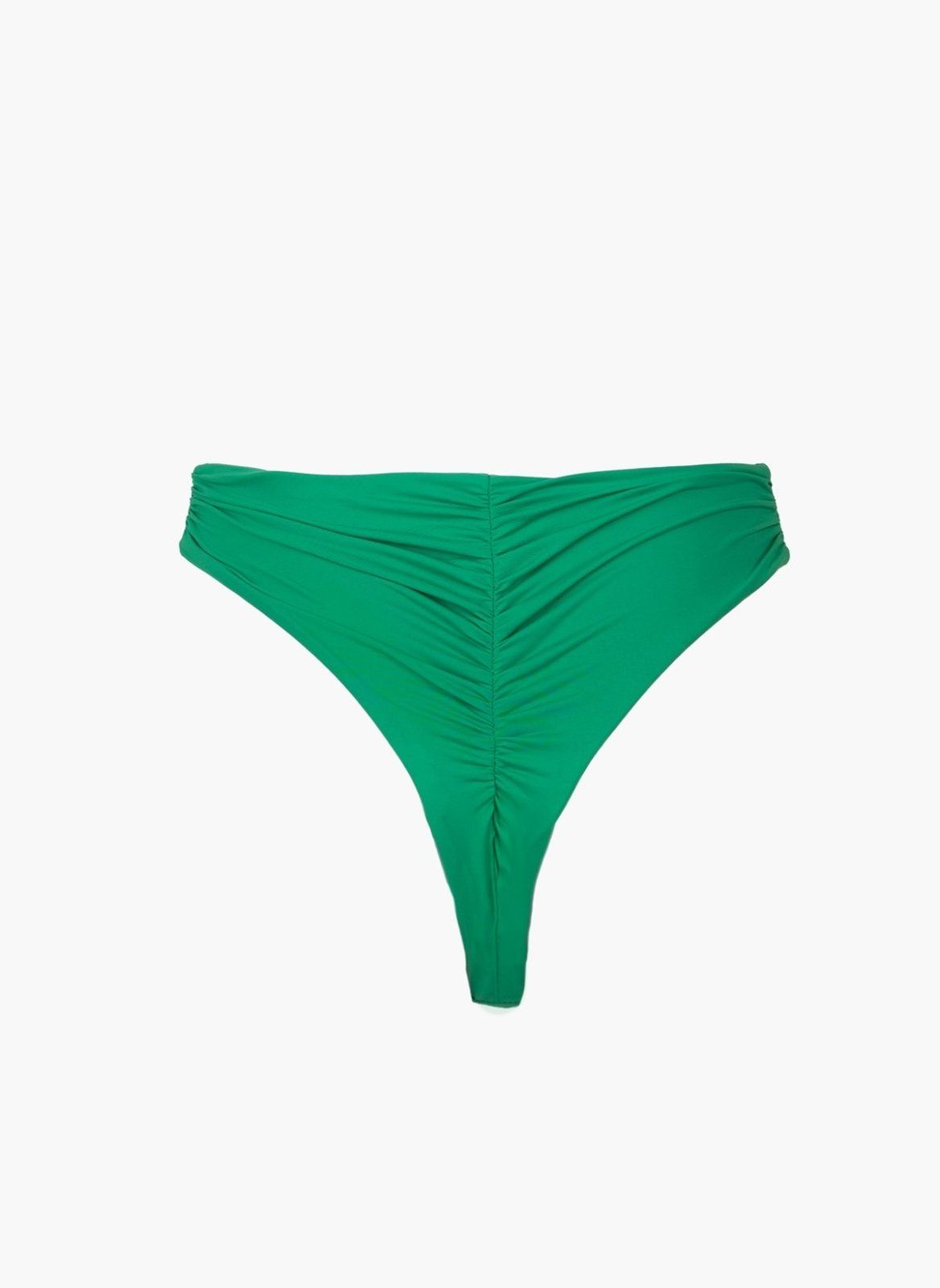 Bikini σλιπ basic με σούρα - Πράσινο - thefashionproject.gr - Modern ocean