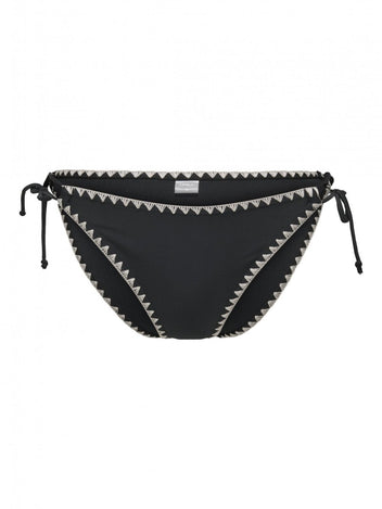 Bikini σλιπ με κορδόνια Only 15324868 - Μαύρο - thefashionproject.gr - ONLY