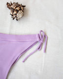 Bikini slip με κορδόνια στο πλάι - Λιλά - thefashionproject.gr - The Fashion Project