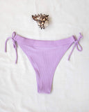 Bikini slip με κορδόνια στο πλάι - Λιλά - thefashionproject.gr - The Fashion Project