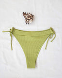 Bikini slip με κορδόνια στο πλάι - Πράσινο - thefashionproject.gr - The Fashion Project