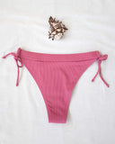 Bikini slip με κορδόνια στο πλάι - Ροδί - thefashionproject.gr - The Fashion Project