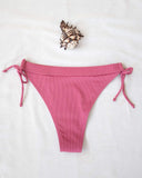 Bikini slip με κορδόνια στο πλάι - Ροδί - thefashionproject.gr - The Fashion Project