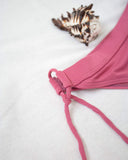 Bikini slip με κορδόνια στο πλάι - Ροδί - thefashionproject.gr - The Fashion Project