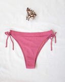 Bikini slip με κορδόνια στο πλάι - Ροδί - thefashionproject.gr - The Fashion Project
