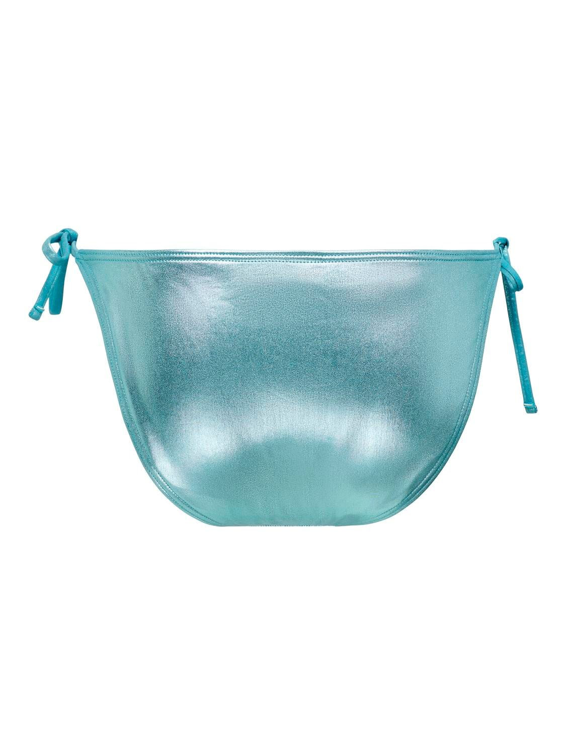 Bikini σλιπ metallic ONLY 15314925 - Τυρκουάζ - thefashionproject.gr - ONLY