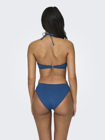 Bikini top με κρίκο ONLY 15282619 - Μπλε - thefashionproject.gr - ONLY