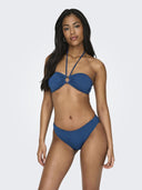 Bikini top με κρίκο ONLY 15282619 - Μπλε - thefashionproject.gr - ONLY