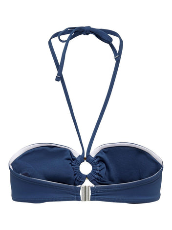 Bikini top με κρίκο ONLY 15282619 - Μπλε - thefashionproject.gr - ONLY