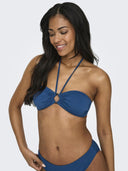 Bikini top με κρίκο ONLY 15282619 - Μπλε - thefashionproject.gr - ONLY