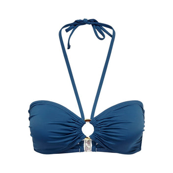 Bikini top με κρίκο ONLY 15282619 - Μπλε - thefashionproject.gr - ONLY