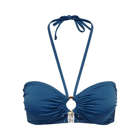 Bikini Top with Ring - Blue
