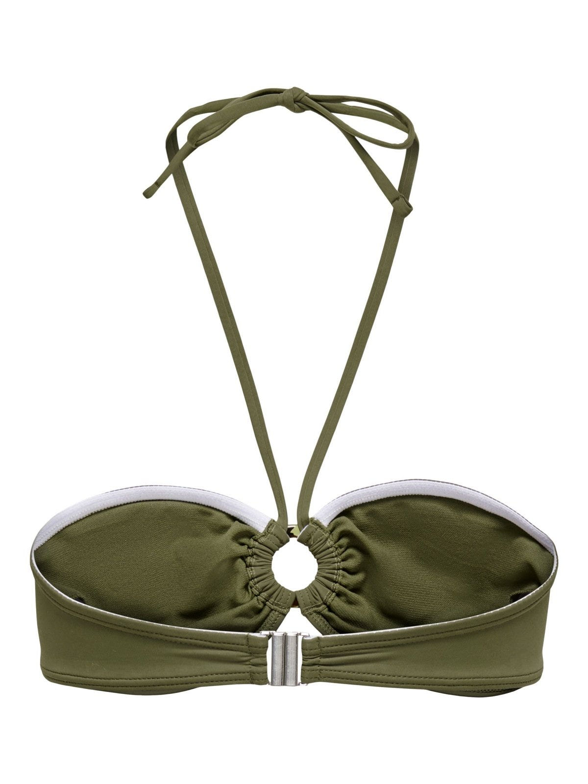 Bikini top με κρίκο ONLY 15282619 - Χακί - thefashionproject.gr - ONLY
