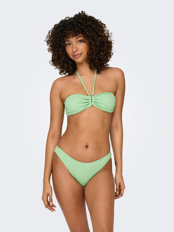 Bikini top με ruched σχέδιο ONLY 15314261 - Lime - thefashionproject.gr - ONLY