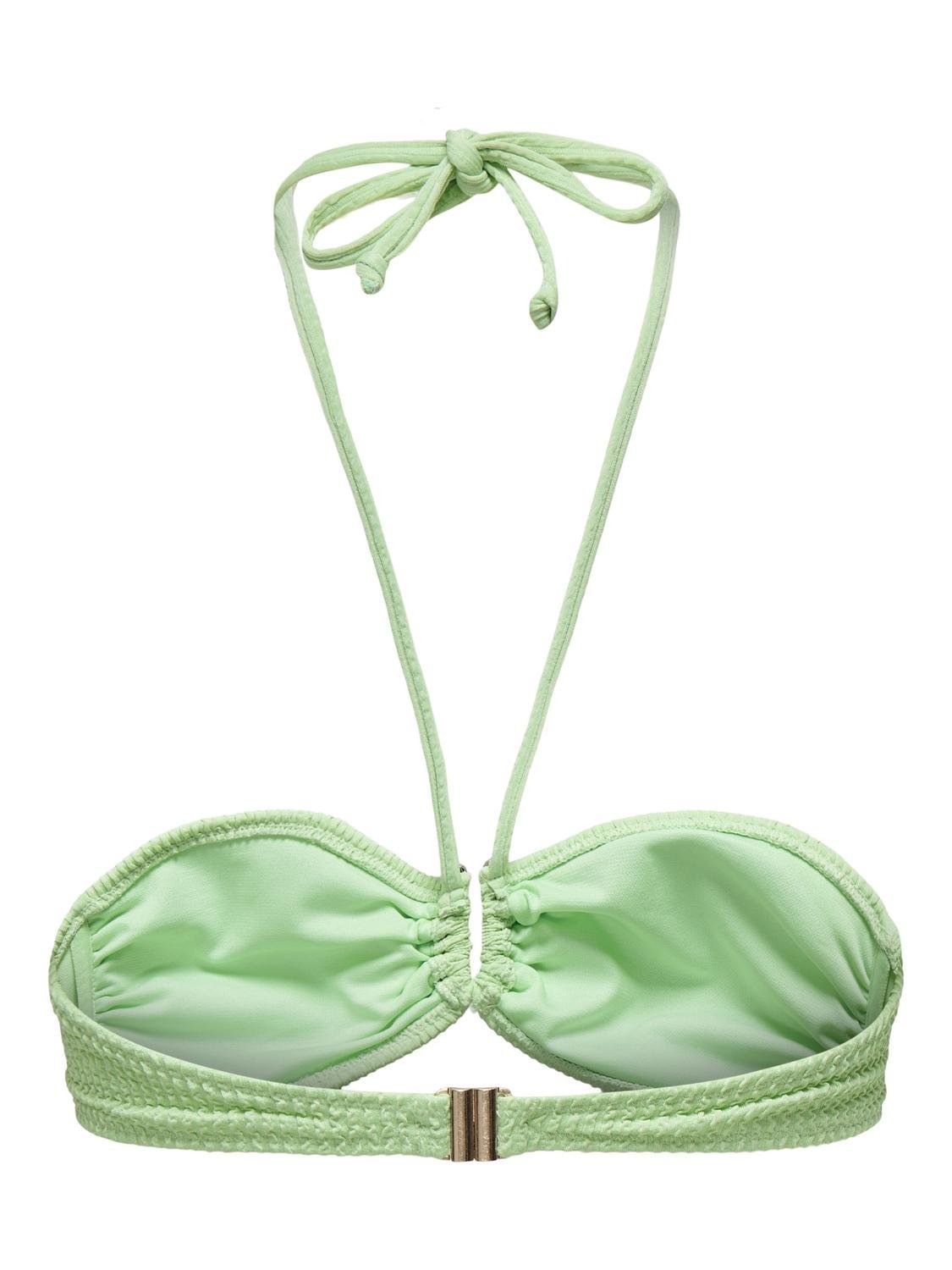 Bikini top με ruched σχέδιο ONLY 15314261 - Lime - thefashionproject.gr - ONLY
