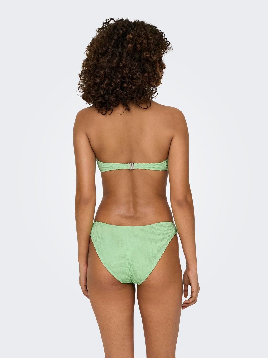 Bikini top με ruched σχέδιο ONLY 15314261 - Lime - thefashionproject.gr - ONLY