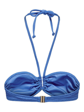Bikini top με ruched σχέδιο ONLY 15314261 - Μπλε - thefashionproject.gr - ONLY