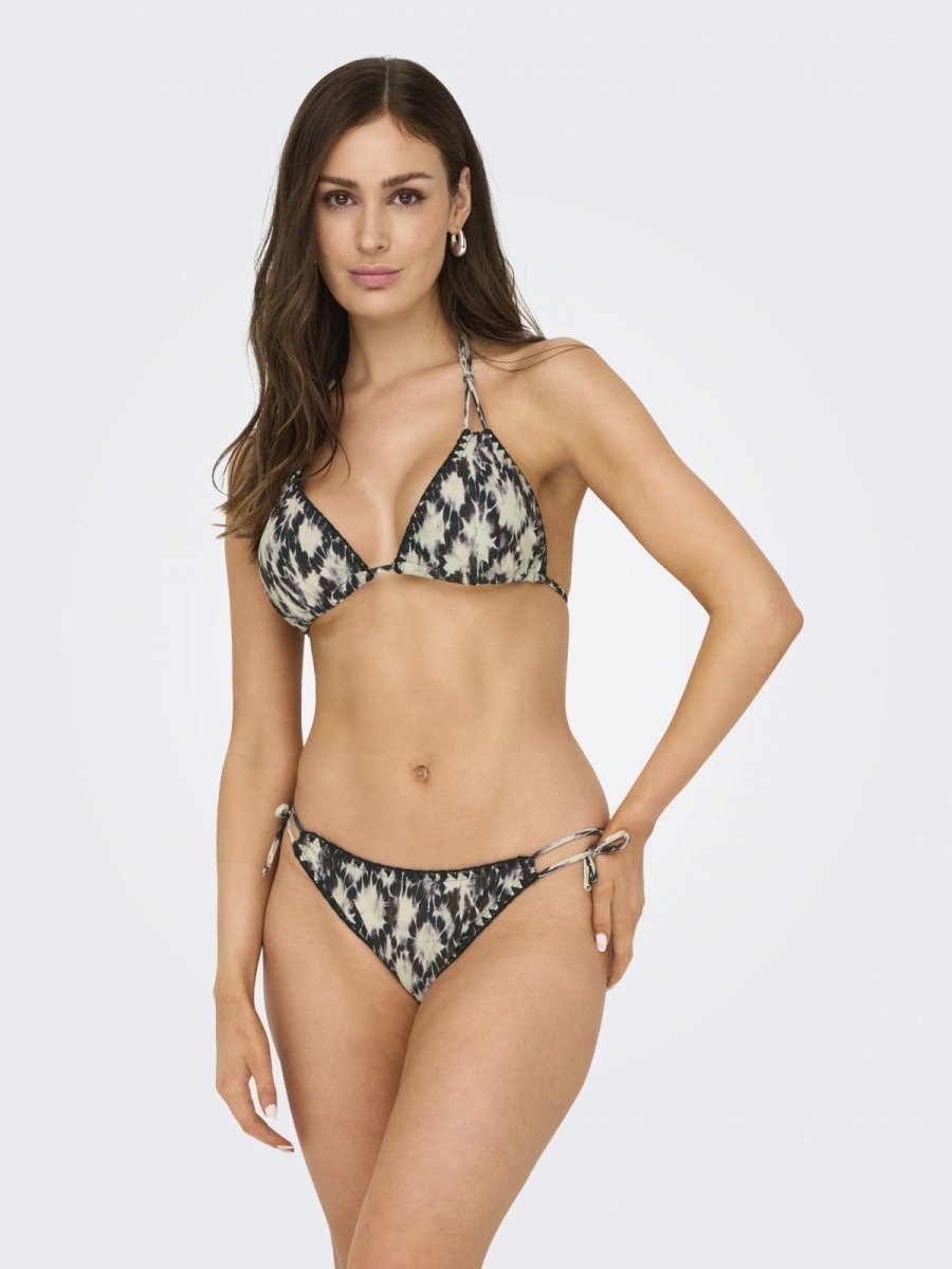 Bikini top τριγωνάκι με print Only 15324867 - Μπλε σκούρο - thefashionproject.gr - ONLY