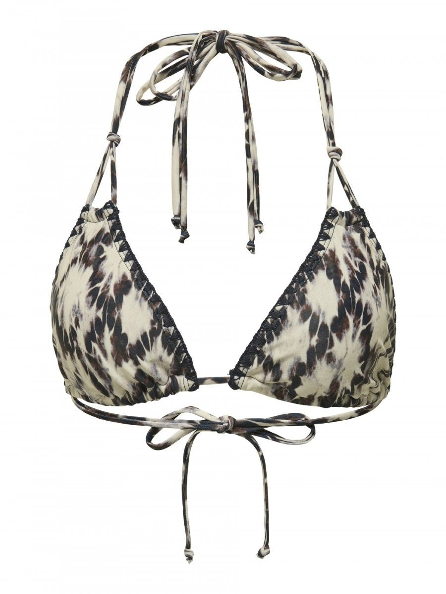 Bikini top τριγωνάκι με print Only 15324867 - Μπλε σκούρο - thefashionproject.gr - ONLY