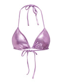 Bikini top τριγωνάκι metallic ONLY 15314924 - Μωβ ανοιχτό - thefashionproject.gr - ONLY