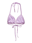 Bikini top τριγωνάκι metallic ONLY 15314924 - Μωβ ανοιχτό - thefashionproject.gr - ONLY