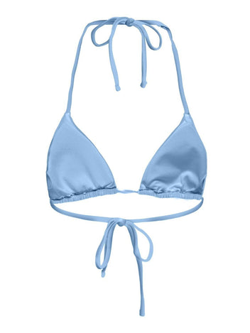 Bikini top τριγωνάκι ONLY 15314594 - Γαλάζιο - thefashionproject.gr - ONLY