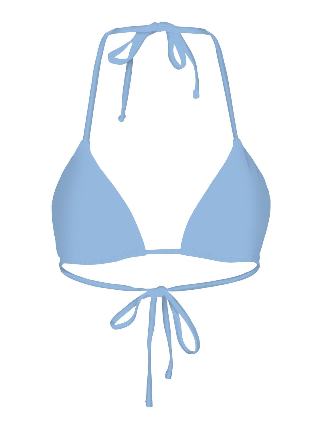 Bikini top τριγωνάκι ONLY 15314594 - Γαλάζιο - thefashionproject.gr - ONLY
