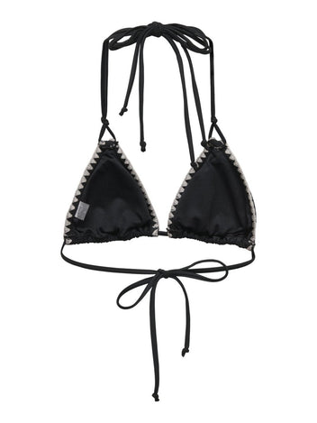 Bikini top τριγωνάκι Only 15324867 - Μαύρο - thefashionproject.gr - ONLY