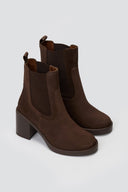 Block Heel Chelsea Boots Ragazza 0374 - Brown Suede - thefashionproject.gr - RAGAZZA