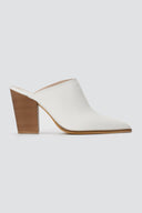 TFP - Block Heel Clogs - White Matte
