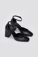 Block Heel Pumps TFP - Black Matte - thefashionproject.gr - TFP