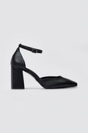 Block Heel Pumps TFP - Black Matte - thefashionproject.gr - TFP