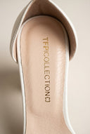 TFP - Block Heel Sandals Ankle Strap - White Matte