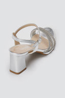 RAGAZZA - Block Heel Sandals - Silver Metallic
