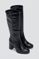 Block Heel Stretch Boots - Black Matte - thefashionproject.gr - BOTEGGA 22