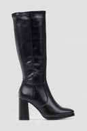 Block Heel Stretch Boots - Black Matte - thefashionproject.gr - BOTEGGA 22